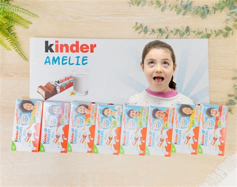 Tablette de chocolat Kinder géante personnalisée MadeinGift