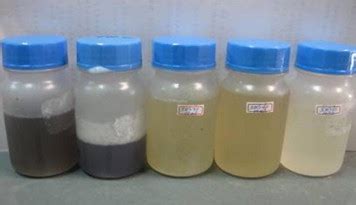 The Change Of Wastewater Color With Treatment Time Of And