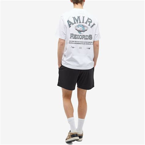 Amiri Men S Global Records T Shirt In White Amiri