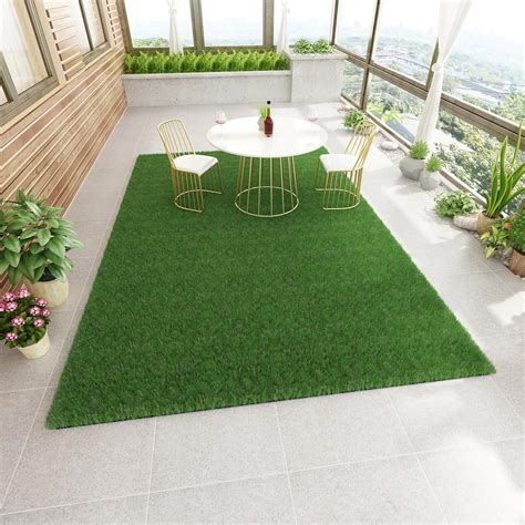 Kerrogee Synthetic Grass Artificial Lawn Area Rug Overstock 34821759 Artificial Lawn