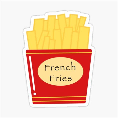 French Fries Sticker By Avejane Redbubble