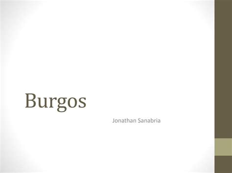 Burgos Ppt