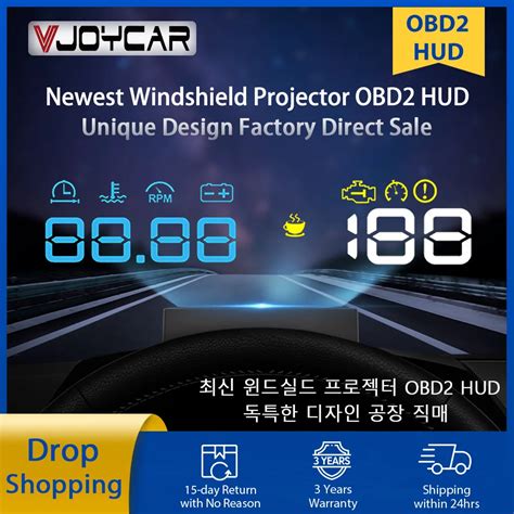 Vjoycar Pantalla Hud Obd Para Coche Proyector De Parabrisas