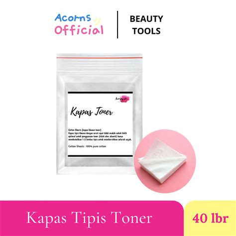 Jual Kapas Toner Tipis Isi 40 Lembar Kapas Wajah Tipis Make Up