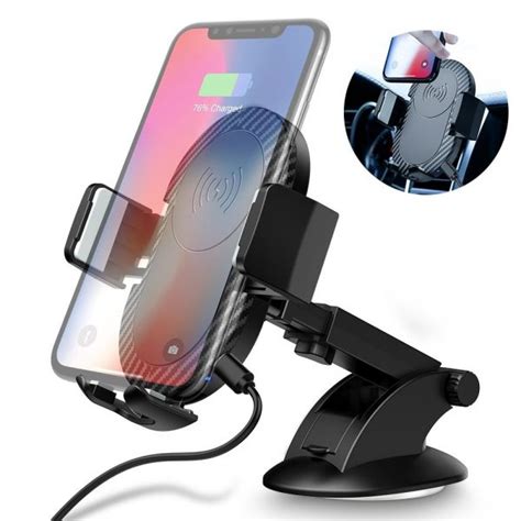 Car Phone Holder And Fast Wireless Charger Cooltastic Ts