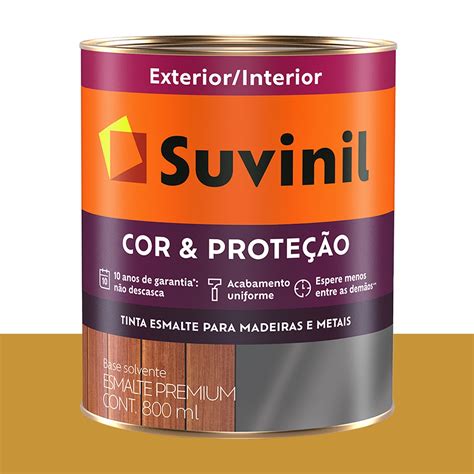 Tinta Esmalte Sint Tico Bril Suvinil Ouro Do Egito Ml Loja