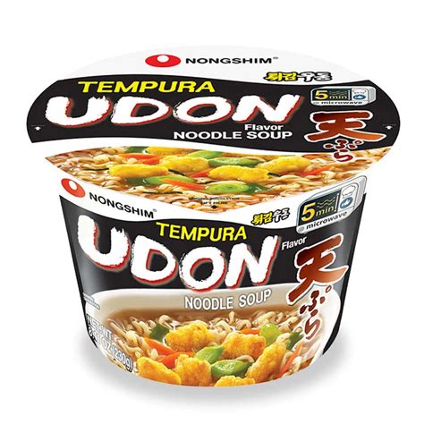 Nongshim Tempura Udon Tésztaleves Tálban 111g Momoko