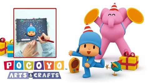 Pocoyo Arts Crafts Convite de aniversário Pocoyo ANIVERSÁRIO YouTube