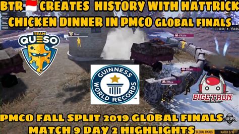 BTR Creates History With Hat Trick Chicken Dinner PMCO Fall Split