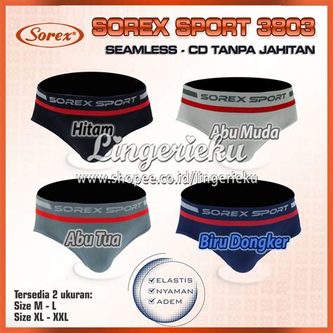 Jual Sorex Cd Celana Dalam Pria Tipe Segitiga Sport Sorex Man