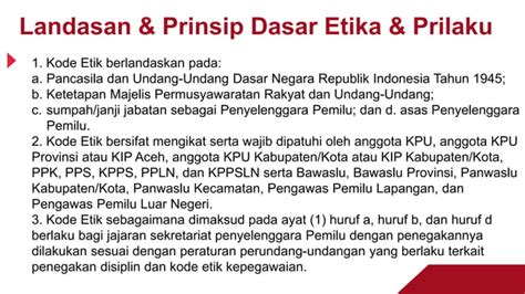 Integritas Dan Kode Etik Penyelenggara Pemilu Aksan Pptx