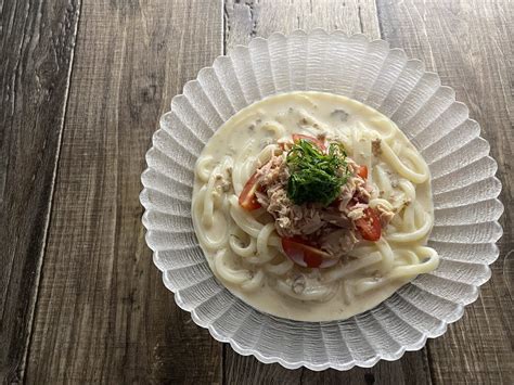 ツナの冷やし豆乳うどん 週末シェフの家呑みレシピ