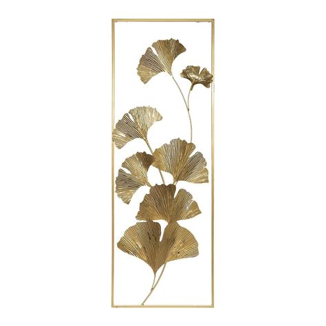 Déco Murale Ginkgo En Métal 31x89 Atmosphera