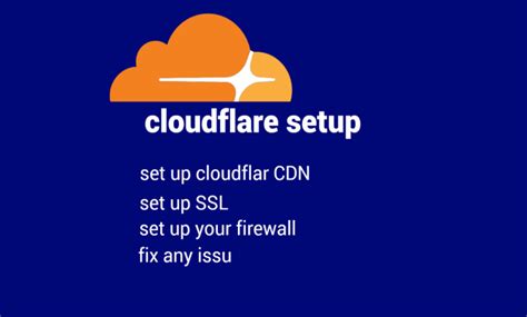 Setup Cloudflare Cdn Ssl Firewall Fix Any Issue By Security Cap Fiverr