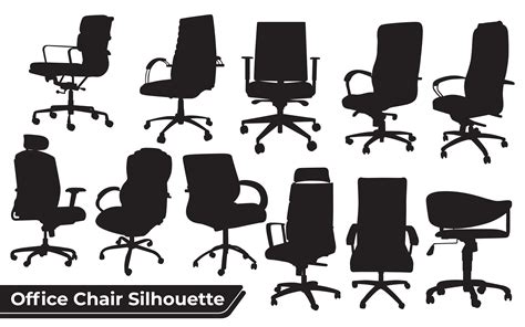 Collection Of Office Chair Silhouettes Graphic By Adopik · Creative Fabrica