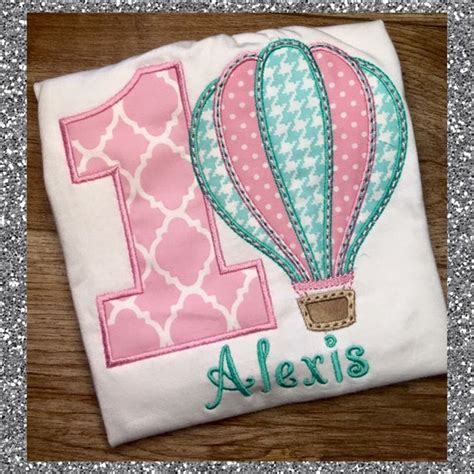 Hot Air Balloon Birthday Shirt Etsy