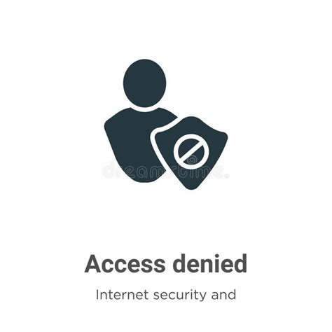 Access Denied Vector Icon On White Background Flat Vector Access