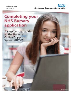 Fillable Online Completing Your NHS Bursary Application NHS Business