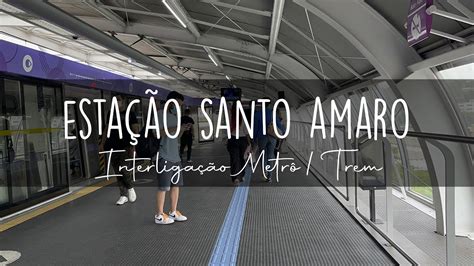 Estação Santo Amaro Interligação Metro linha 6 lilás x Trêm Metrô