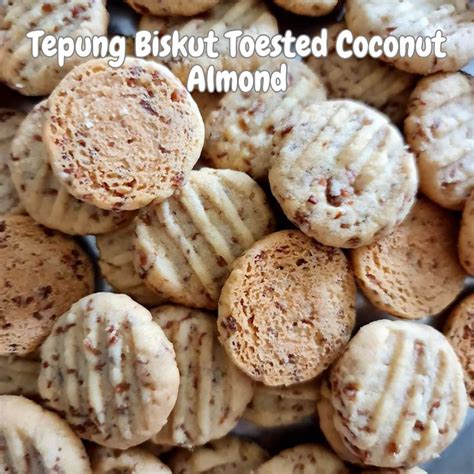 Premix Toested Coconut Almond Cookies Tepung Biskut Badam Kelapa