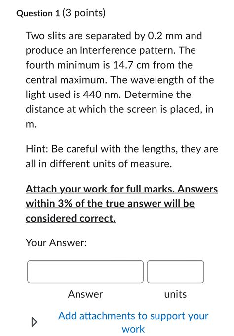 Question 1 3 ﻿pointstwo Slits Are Separated By