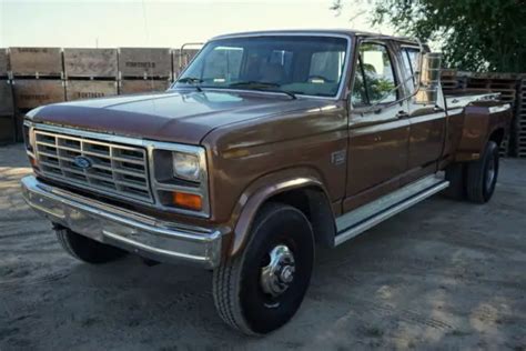 Rare 1985 Ford F350 Xl 4x4 Crew Cab Dually Turbo Diesel 1 Owner 90k Original For Sale