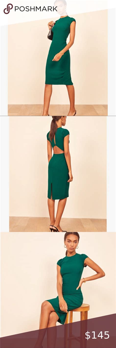 Reformation Gavin Dress Emerald Desirae Clements