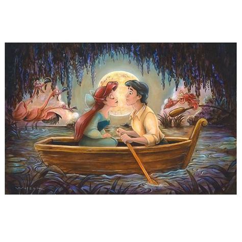 Disney Deluxe Artist Print Kiss The Girl By Darren Wilson Disney Artists Disney Art Print