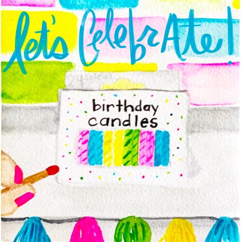 Lets Celebrate Birthday Card Etsy