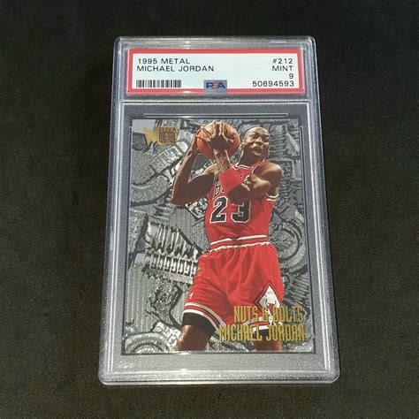 Michael Jordan Fleer Metal 1995 96 Nuts Bolts PSA9 NBA Cards Hobbies