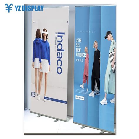 China Cheap Deluxe Plastic Steel Roll Up Banner Stand Suppliers