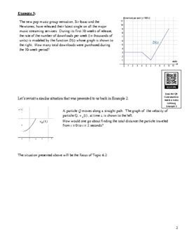 AP Calculus AB Unit 6 Guided Practice Lecture Notes PDF TPT