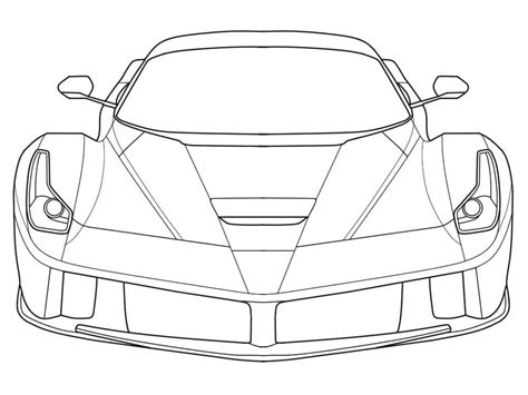 Kolorowanka Ferrari Do Bezpłatnego Wydruku Pobierz Wydrukuj Lub