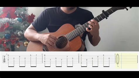 Silent Night Fingerstyle Guitar Cover Tab YouTube