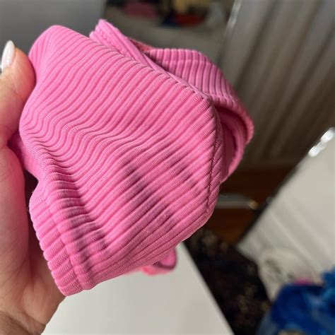 Like New Frankies Bikini Set Ribbed Pink Cheeky Depop