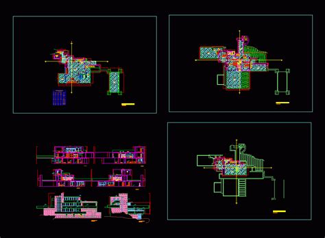 Waterfall House Dwg Detail For Autocad Designs Cad