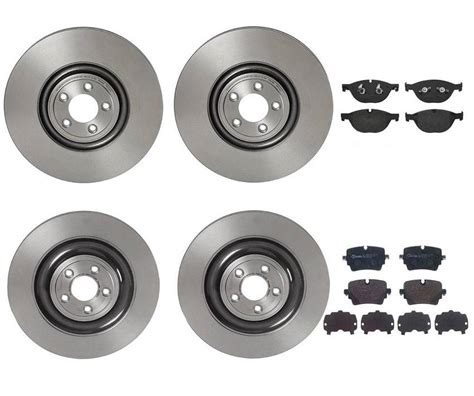 Jaguar Brembo Brakes Kit Pads Rotors Front And Rear 380mm 376mm