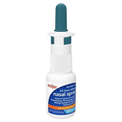 Meijer Triamcinolone Acetonide Nasal Allergy Spray, 55 mcg per spray 0.57 oz | Shipt