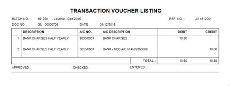 How To Print Journal Vouchers