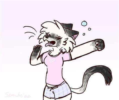 Tired Kitty Art By Me Rfurry