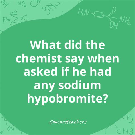 Hilarious Chemistry Jokes And Puns Consumers Advisory