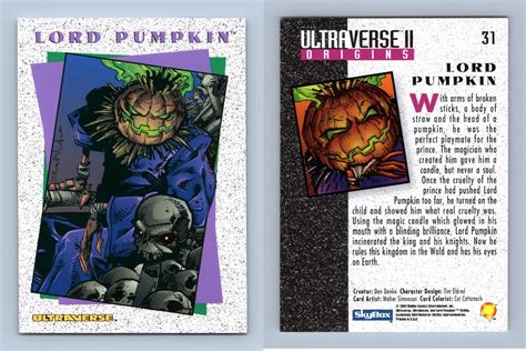 Lord Pumpkin 31 Ultraverse Ii Skybox 1994 Trading Card