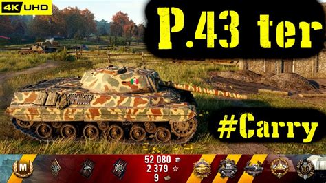 World Of Tanks P 43 Ter Replay 10 Kills 3 3k Dmg Patch 1 6 1 Youtube