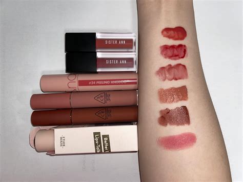 Swatches Of Lip Tints Romand 3ce Sisterann Rasianbeauty