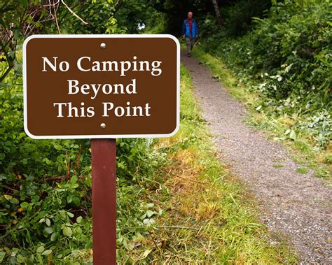 No Camping Allowed Signs No Camping Signs