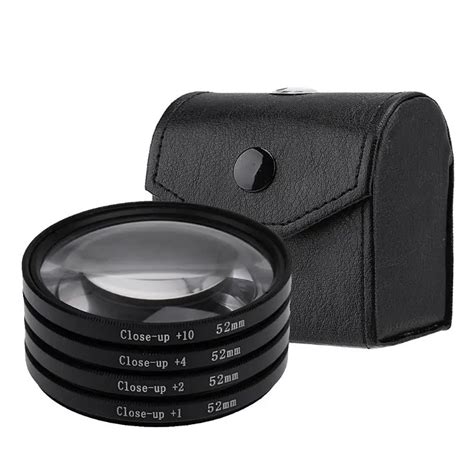 52mm 67mm 72mm 77mm Macro Close Up Filter Set 1 2 4 10 With Pouch