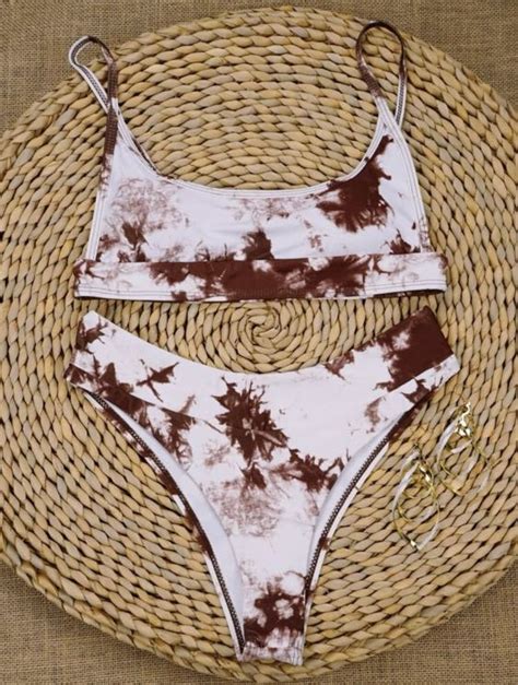 Shein Tiedye Bikini Women S Fashion Swimwear Bikinis Swimsuits On