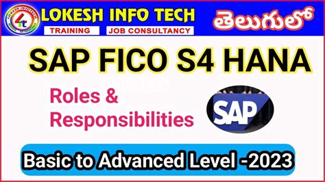 SAP FICO Consultant Roles And Responsibilities In Real Time SAP FICO