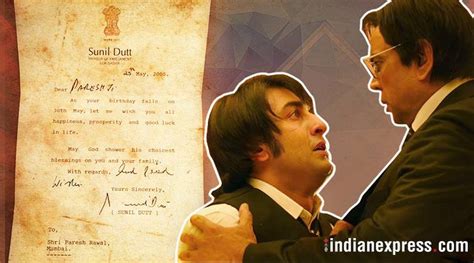 Heres The Letter Sunil Dutt Sent To Sanju Actor Paresh Rawal