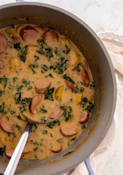 Smoked Sausage Potato Soup With Kale